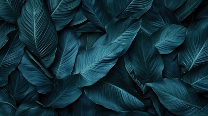 Obraz premium A close up of green leaves with a lot of detail