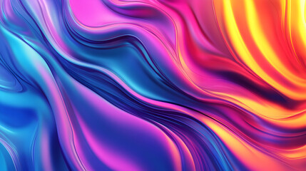 Fototapeta premium Abstract colorful liquid wavy background.