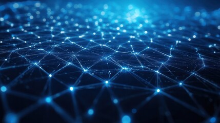 A blue background with many small dots that look like stars.