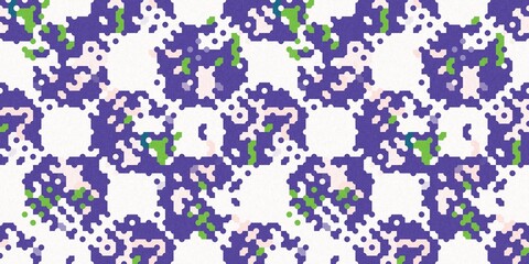 Simple glitch geometric seamless abstract banner with playful woven summer color. Bright whimsical gender neutral border bold irregular shape textile cotton effect edging.