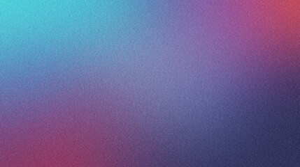 Aqua, Purple, red and blue grainy color gradient background glowing noise texture cover header poster banner design