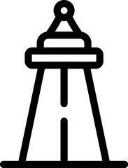 Black and white vector icon of a road roller compacting fresh asphalt on a road construction site