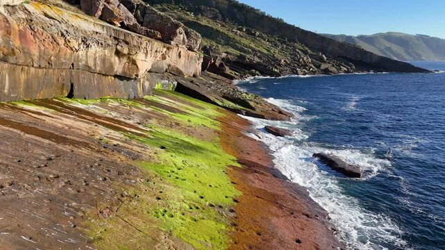 Monte Jaizkibel, playa de las gaviotas,  Labetxu el Valle de los Colores. Lezo Gipuzkoa. Stock-18