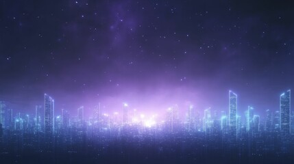 A dazzling neon skyline that throbs with vitality, capturing the spirit of urban dynamism and excitement.