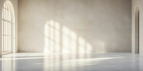 Fototapeta premium This reflective work highlights the interplay of light and shadow within a refined monochromatic ambiance, inviting viewers to contemplate the nuances of contrast and harmony.