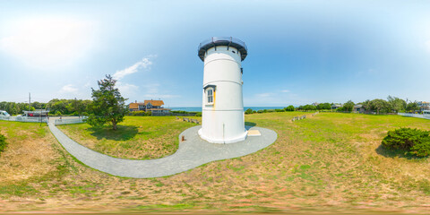 360 equirectangular panorama East Chop Lighthouse on Marthas Vineyard 2024