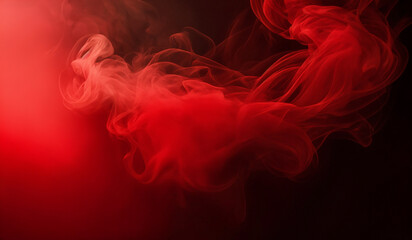 Obraz premium Abstract red smoke background texture. AI generated.