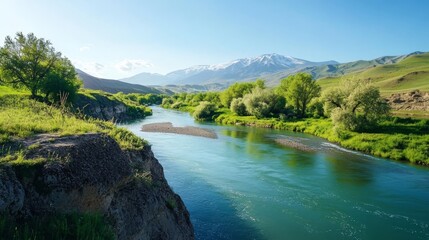 Obraz premium Armenia's river beauty
