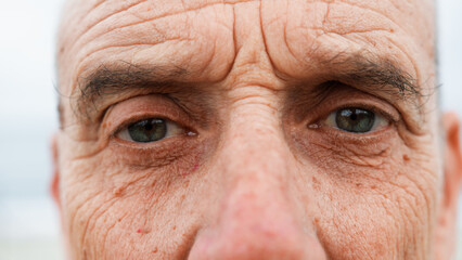 The Ipnotic Gaze Of An Old Man 