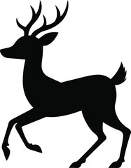 Elegant Deer Silhouette Showcasing the Beauty and Serenity of Nature