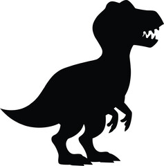 tyrannosaurus rex dinosaur, Dinosaur silhouettes set, large pack of vector silhouette design