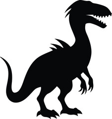 tyrannosaurus rex dinosaur, Dinosaur silhouettes set, large pack of vector silhouette design