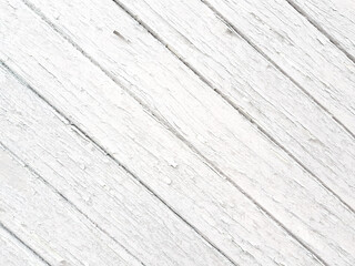 Fototapeta premium White diagonal boards wood. Planks texture background