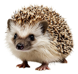 Obraz premium PNG Small hedgehog exploring a light background