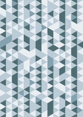 pattern of triangles, in blue color