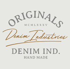 denim, logo, raw, logotipe modern
