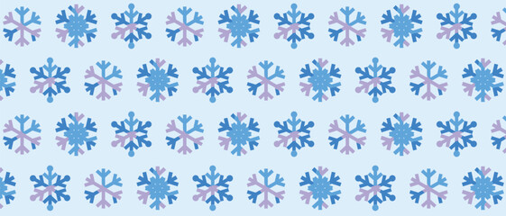 Seamless winter background with snowflakes in Geometry style.