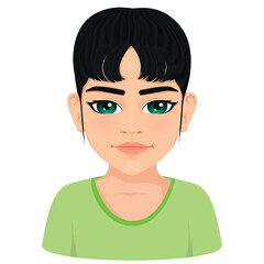 portrait of beautiful young girl