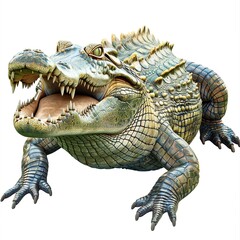 Fototapeta premium Crocodile Light element animal cartoon isolated whitebackground 16:9