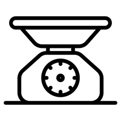 Kitchen scale icon