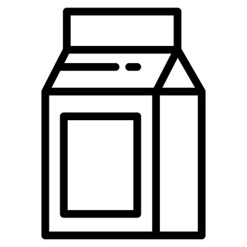 recommend clip art: Milk box icon