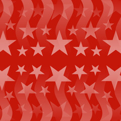 Square USA background of stars and stripes in red. Graphic for US Memorial Day, 4th of July, Veteran's Day, America's elections, or other patriotic American celebration.