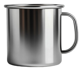 PNG Stainless steel mug sitting on clean surface