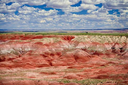 The Painted Desert area of Petrified Forest National Park near Willcox Arizona