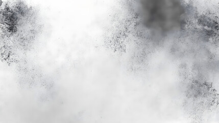 Monochrome black and white ink effect water color illustration. Abstract grunge grey shades watercolor background. Smeared gray aquarelle painted paper textured canvas for design, vintage card