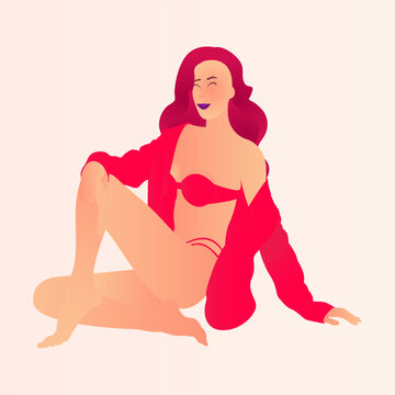 recommend clip art: Playful Poser: A Colorful Bikini Beach Day