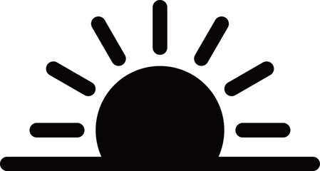 晴れ/太陽のアイコンイラスト