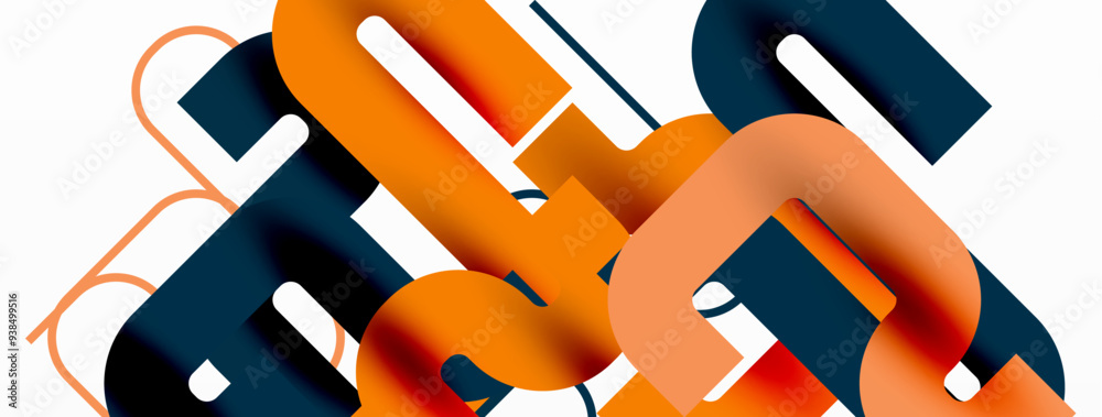 Poster wave lines minimal abstract background