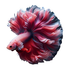 Obraz premium Betta fish Isolated transparent Background 24