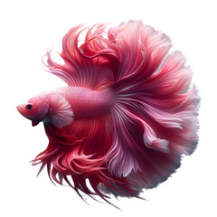 Obraz premium Betta fish Isolated transparent Background 23