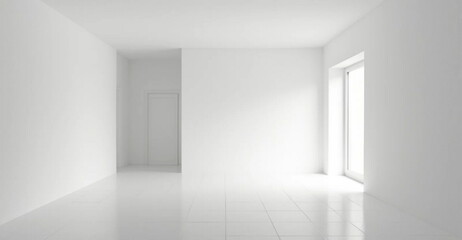 empty room with white walls