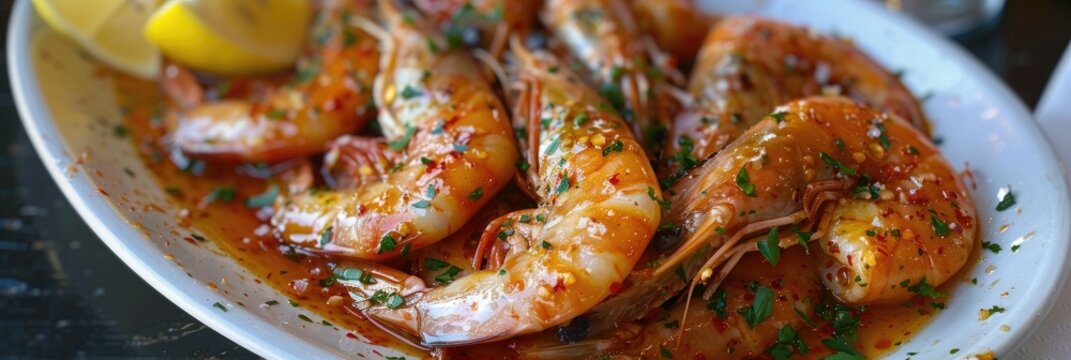 Lemon salt cured shrimp with chiltepin chili sauce