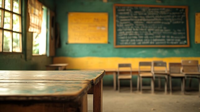 An ordinary classroom in an African school : Generative AI