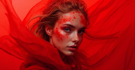 portrait of a woman with red hair