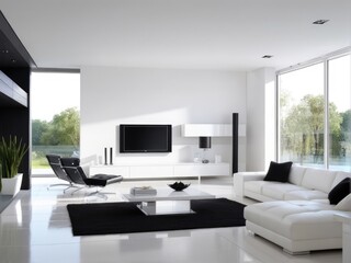 Modern white interior