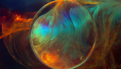 Fototapeta premium 抽象的模様の球体