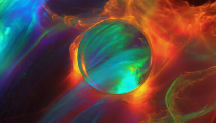 抽象的模様の球体