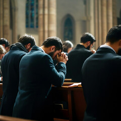 Church People Believe Faith Religious prayer