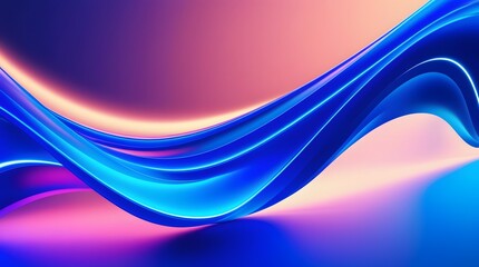 Obraz premium Gradient Blue background. blurry blue gradient color background. vibrant gradient modern background. synthwave wallpaper. modern wavy background. wavy blue wallpaper. Wavy blue gradient background.