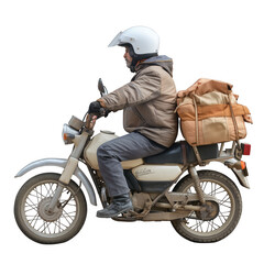 Hombre Repartidor de Aplicaci&oacute;n en Acci&oacute;n