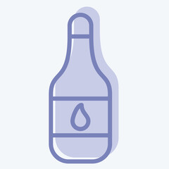 Icon Water. related to Breakfast symbol. two tone style. simple illustration