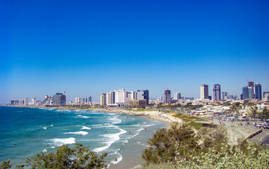 Waterfront views of Tel Aviv