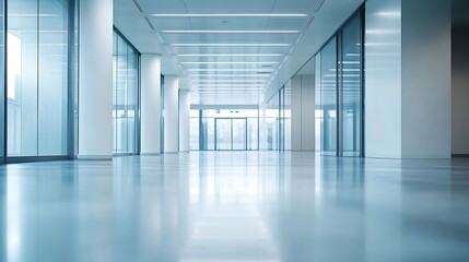 Fototapeta premium Modern empty business space Brand new office : Generative AI