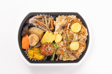 きのこと栗の炊き込みご飯　弁当