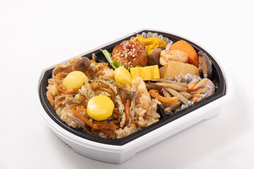 きのこと栗の炊き込みご飯　弁当