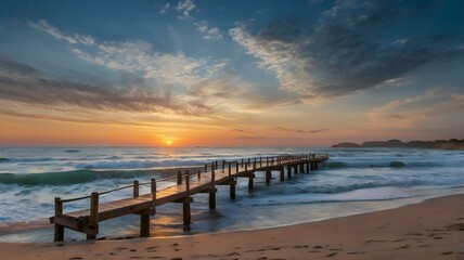 Fototapeta premium Romantisches Strandpanorama